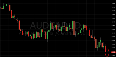 Trading Price Action AUD/CAD