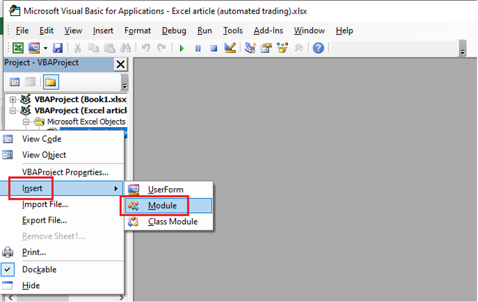 Automated Stock Trading System In Excel